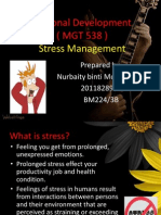 Personal Development (MGT 538) : Stress Management