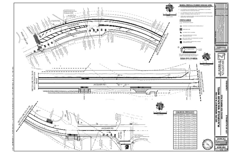Signing and Striping Plans Overview | PDF | Pedestrian Crossing ...