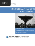 Industrial Training Final Report