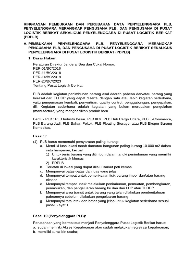 Proses Penyelenggaraan PDPLB | PDF