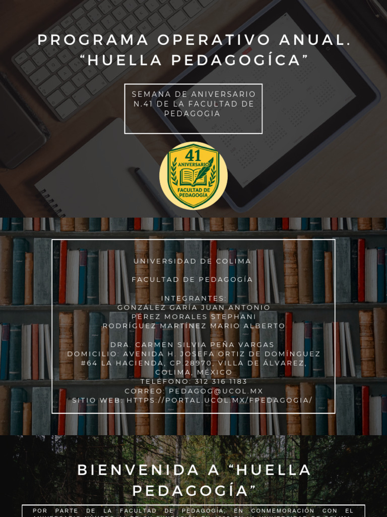 Programa Anual de la Semana de Pedagogía | PDF | Pedagogía | Enseñando