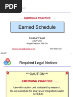 Earned Schedule Matrix