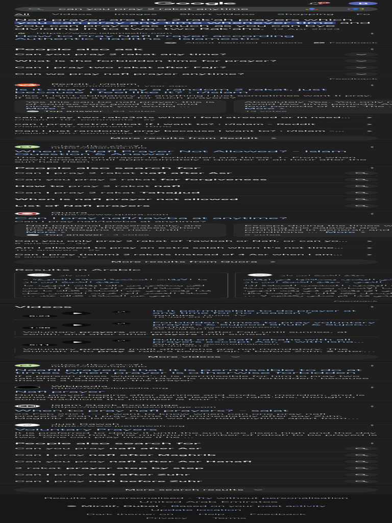 Can You Pray 2 Rakat Anytime - Google Search | PDF | Islamic Ethics ...