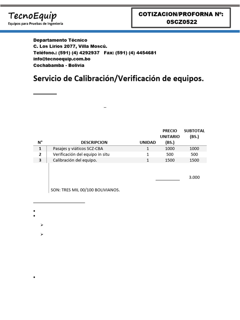 Cotizacion 0522 | PDF
