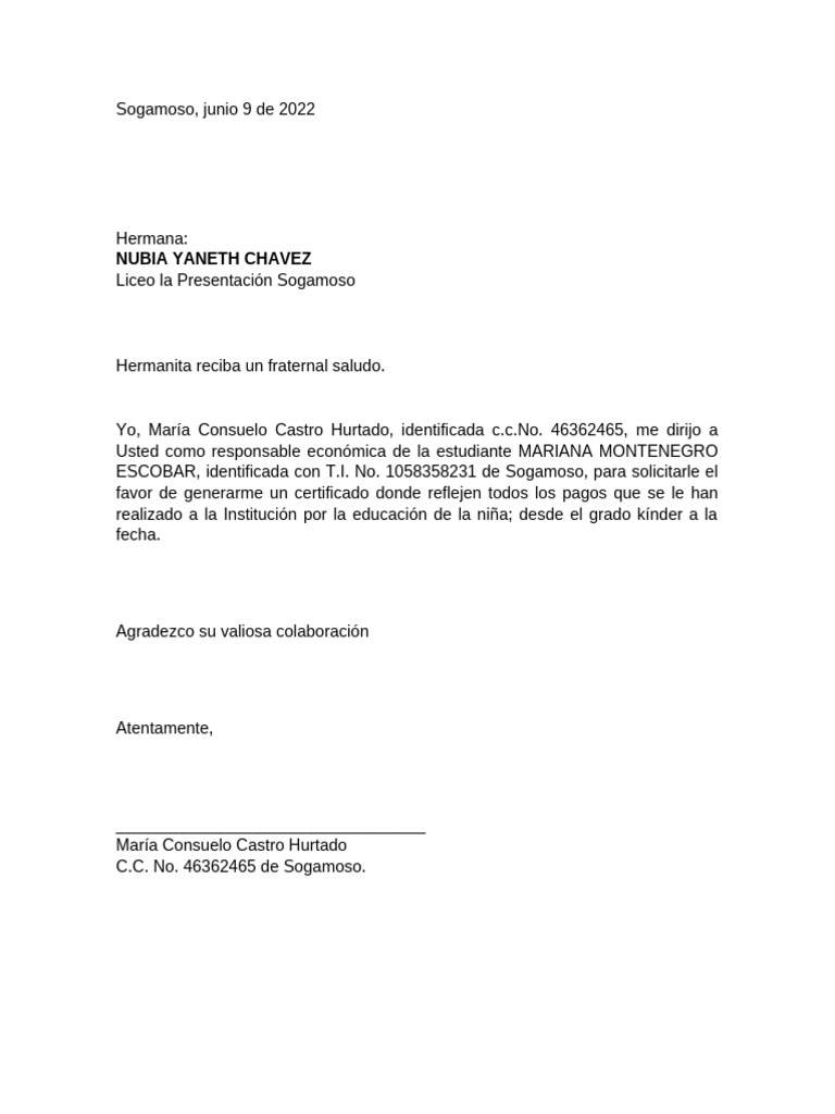 Solicitud de Certificado Escolar | PDF