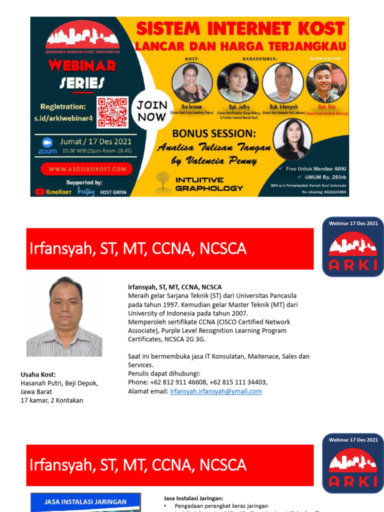 Arti dan Layanan Irfansyah, ST, MT | PDF