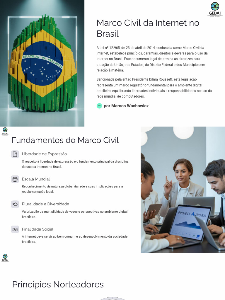 AULA Data - Marco Civil Da Internet No Brasil | PDF | Internet | Rede ...
