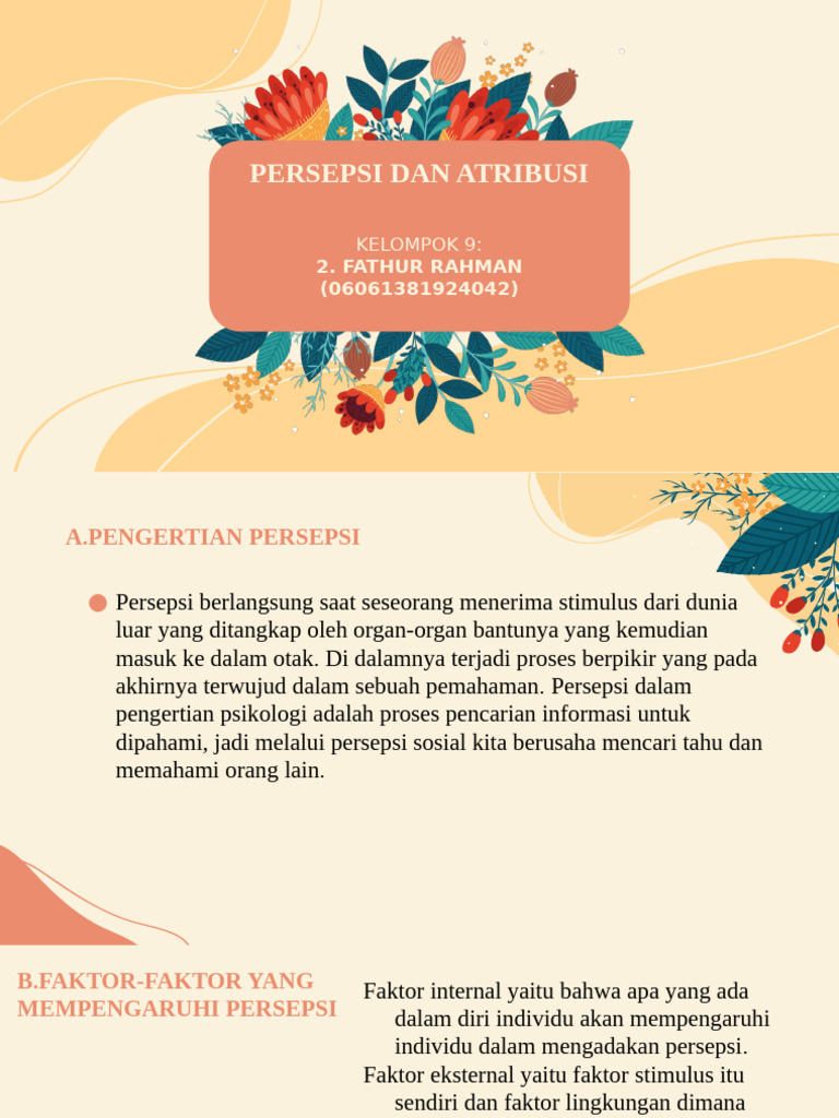 Memahami Persepsi dan Atribusi Sosial | PDF