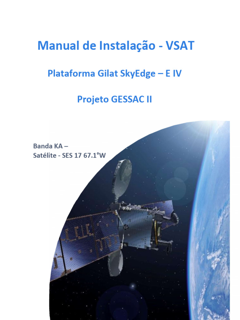 Instalação da VSAT SkyEdge II-C Gemini | PDF | Endereço de IP | Rede de ...