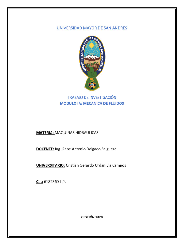 MODULO IA Mec. Fluidos | PDF | Numero Reynolds | Viscosidad