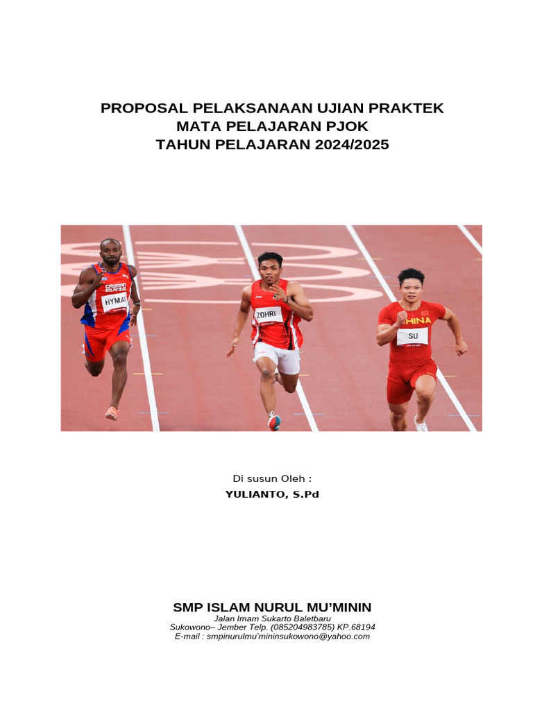 Proposal Ujian Praktik PJOK Kelas IX 2025 | PDF