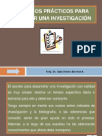 Consejos Practicos para Realizar Una Investigacion