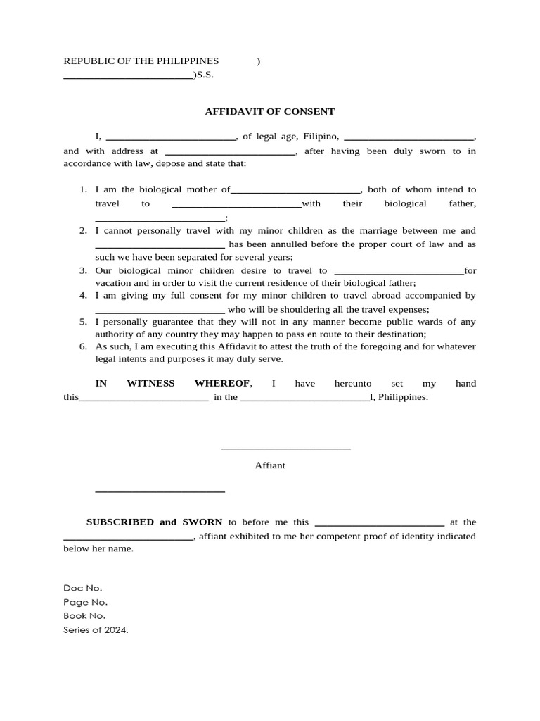 Sample Affidavit 2 | PDF