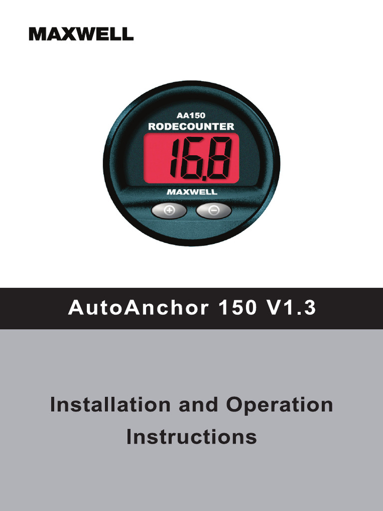 AA150 AutoAnchor Installation Guide | PDF | Electromagnetic ...