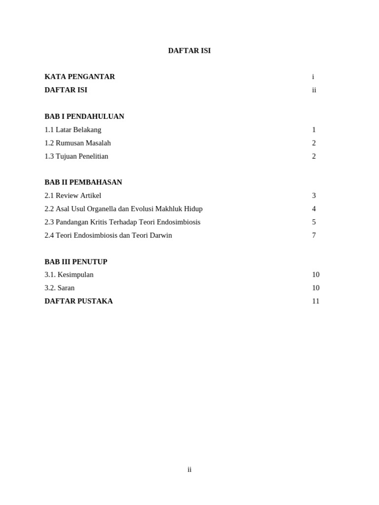 Daftar Isi | PDF