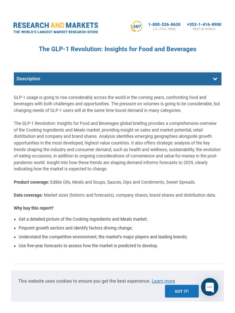 The GLP-1 Revolution - Insights For Food and Beverages | PDF | Brand ...