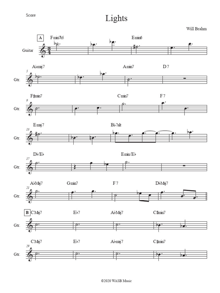 Lights - Score | PDF