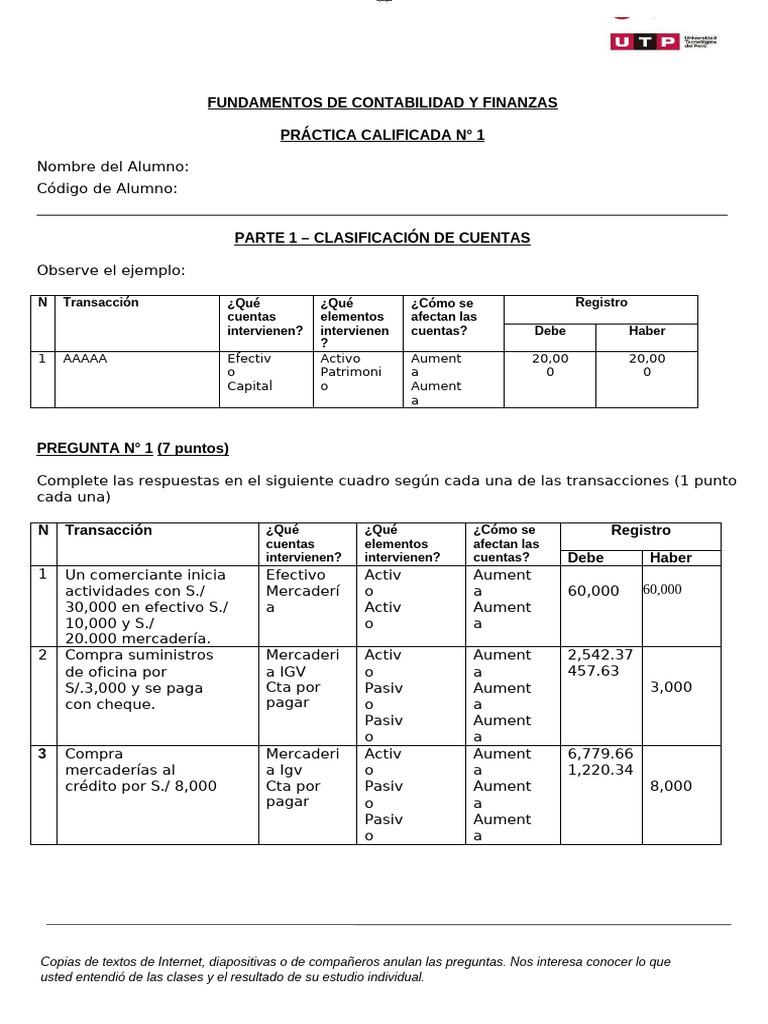 Clasificación de Cuentas Contables | PDF | Bancos | Servicios financieros