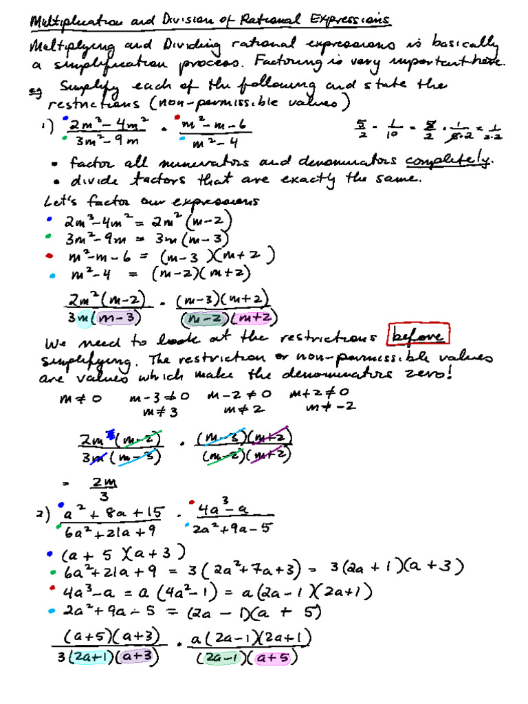 Rational Expressions 1 | PDF