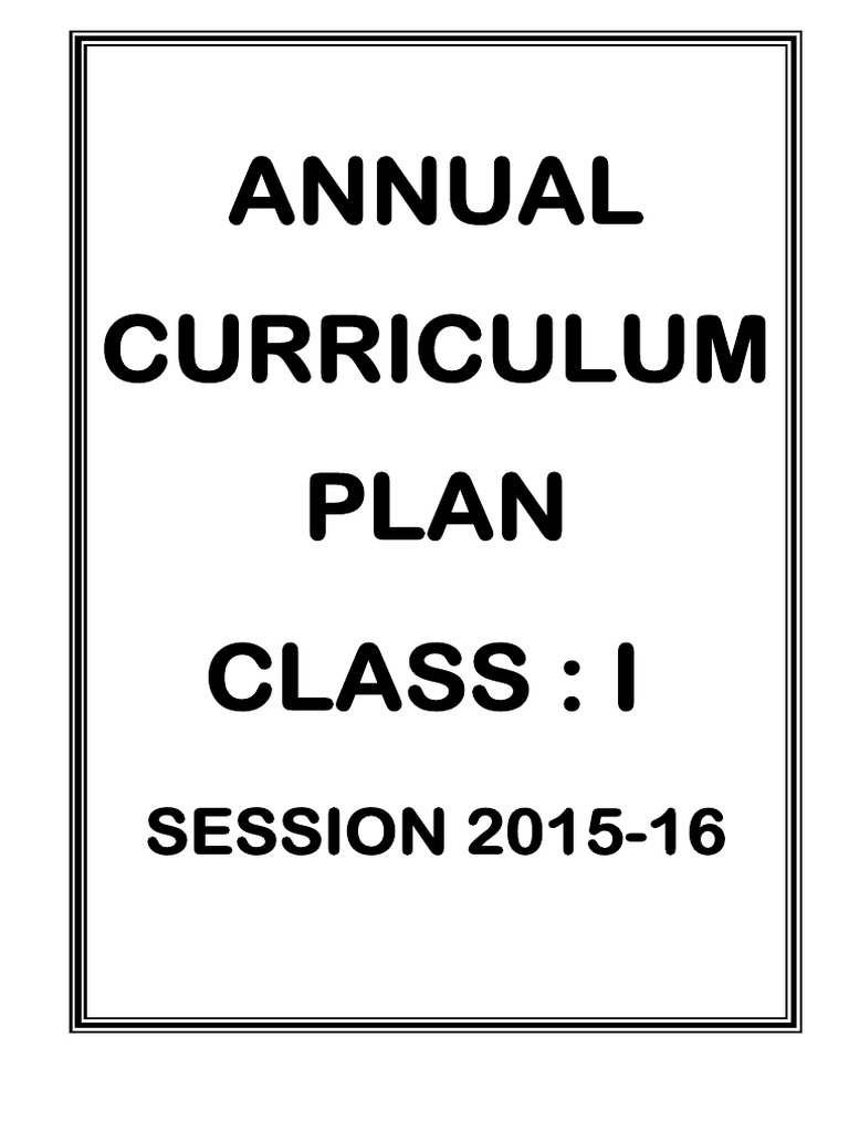 Class IV Annual Curriculum Plan 2015-16 | PDF | Verb | Multiplication