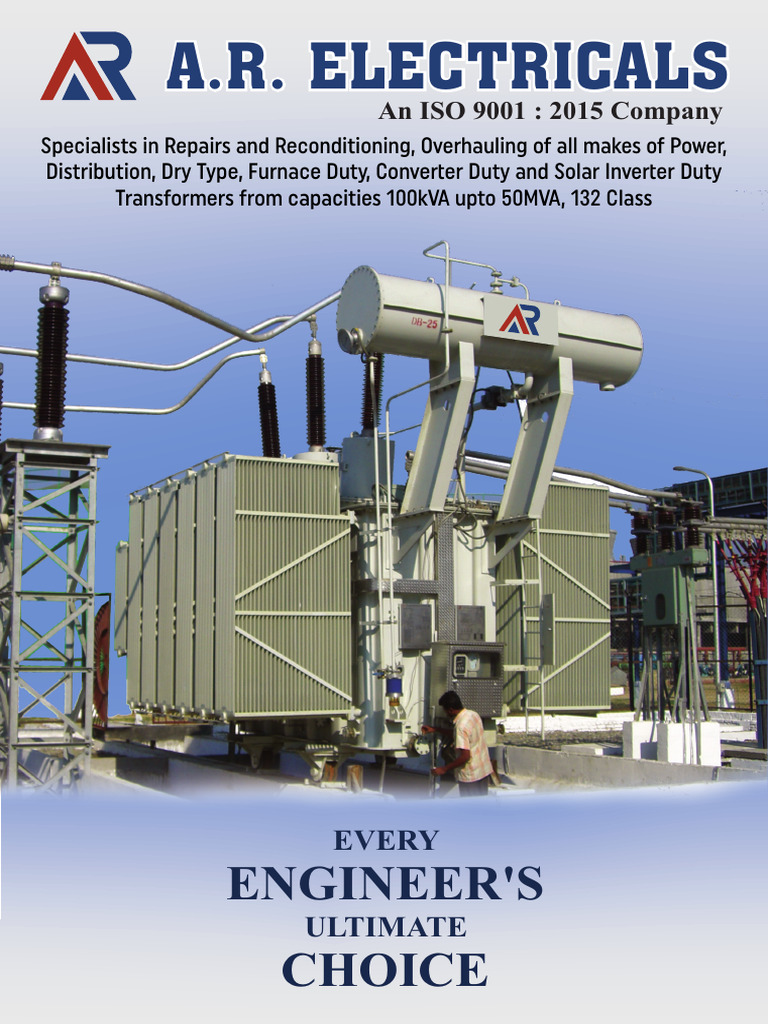 A.R. Electricals Brochure | PDF | Transformer | Electricity