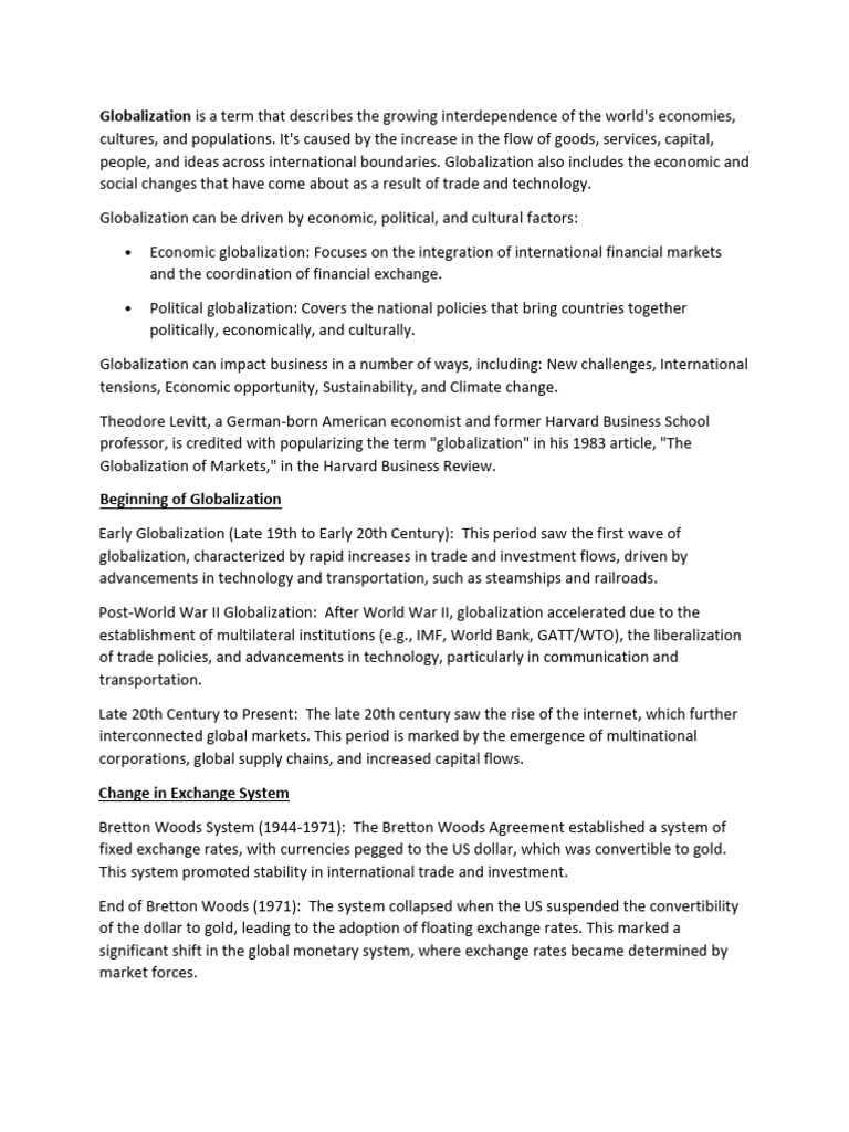 Understanding Globalization's Impact | PDF | Globalization | Transport