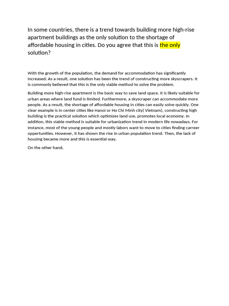 High Rise Apatment | PDF