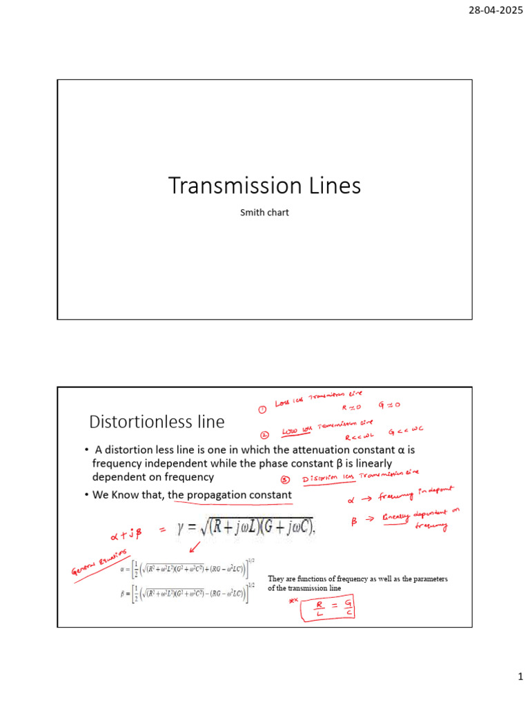 Transmission Line Power Analysis Guide | PDF | Transmission Line ...