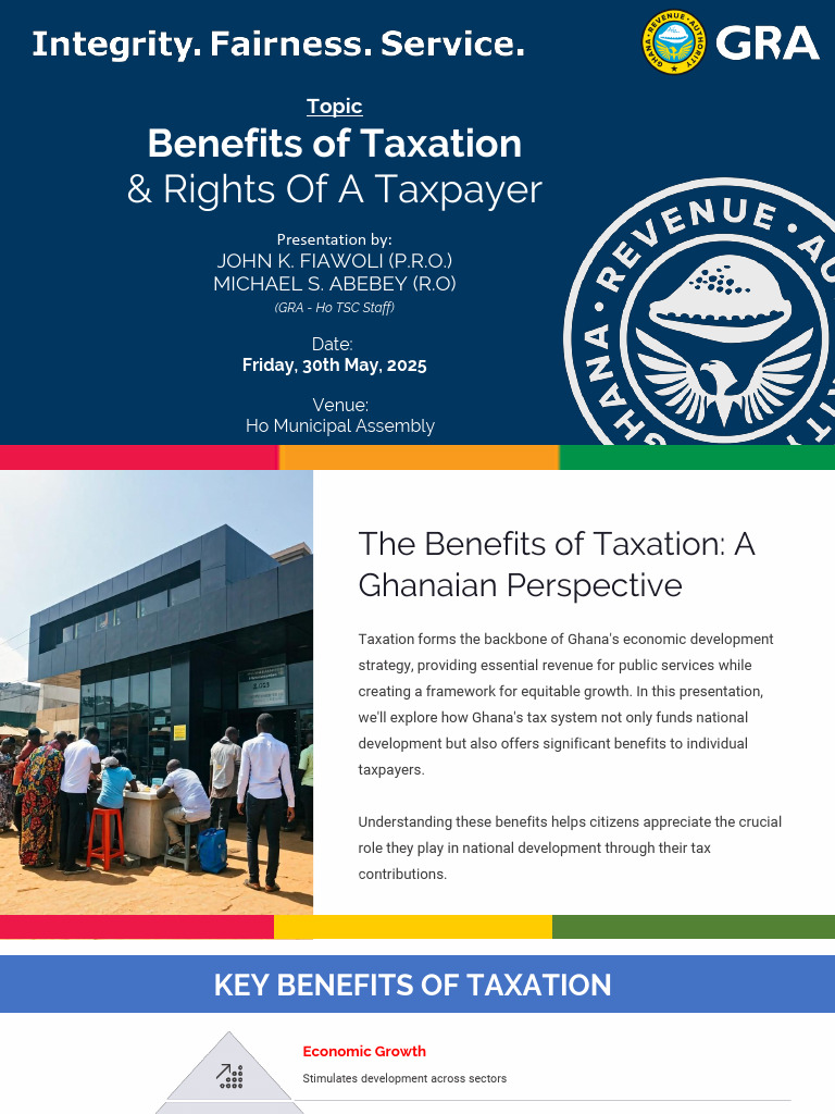 Benefits of Taxation & Rights of A Taxpayer | PDF | Taxes | Economies