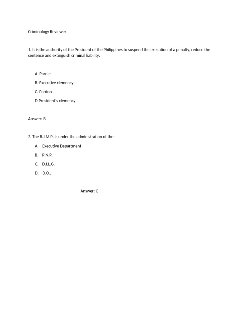 Criminology Concepts and Authorities | PDF