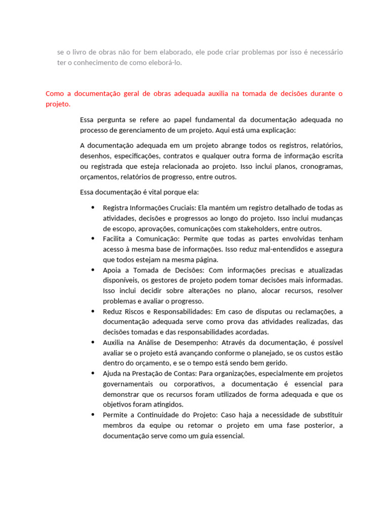 Importância da Documentação em Projetos | PDF | Informação | Livros