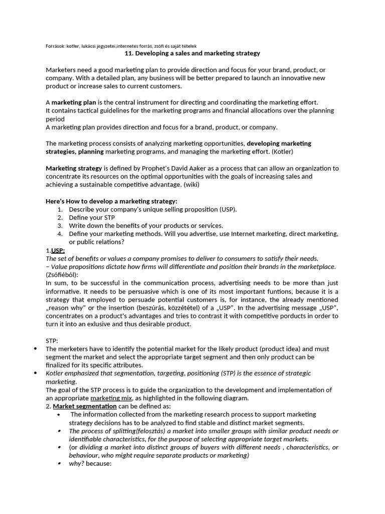 Marketing Strategy Development Guide | PDF | Marketing | Market ...