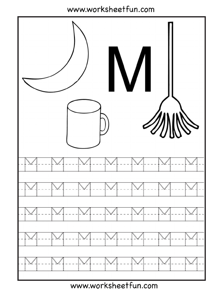 Kindergarten Letter M Worksheet | PDF
