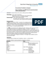 Conventional Ventilation strategies IMV and SIMV