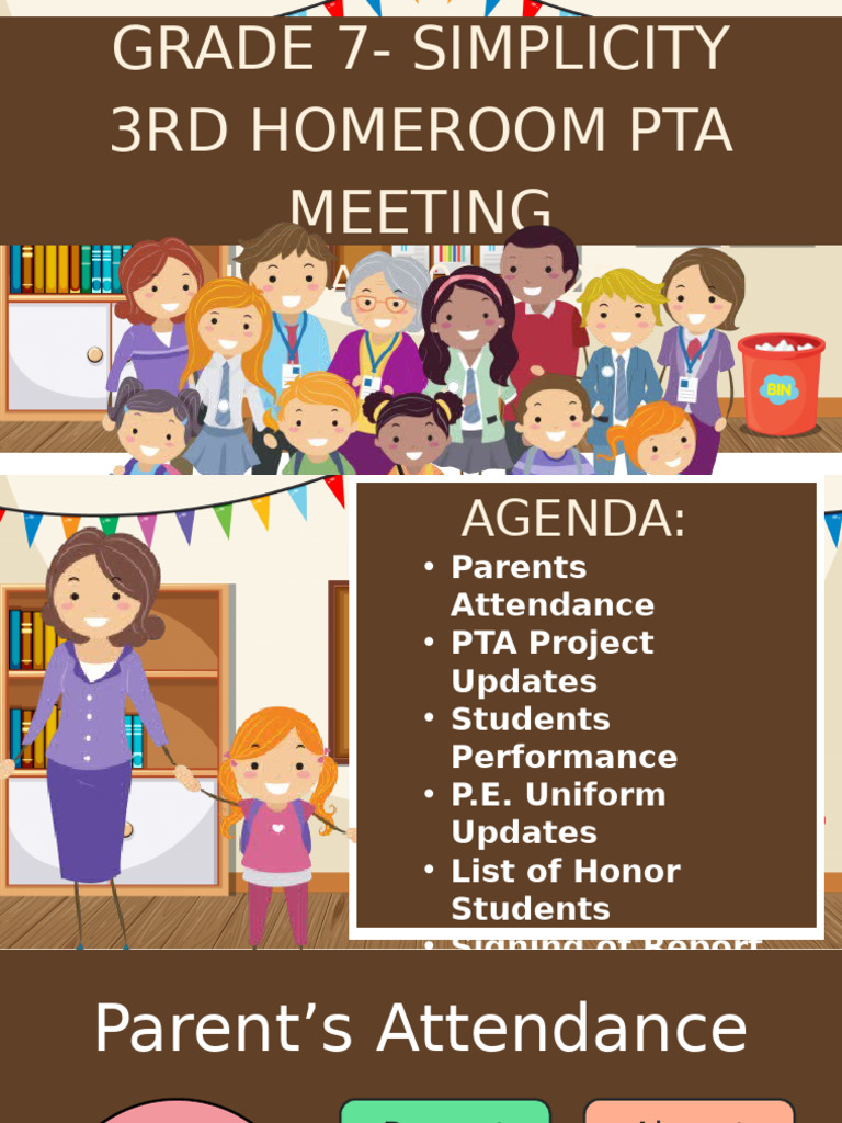 3rd Homeroom PTA Meeting Agenda 2025 | PDF