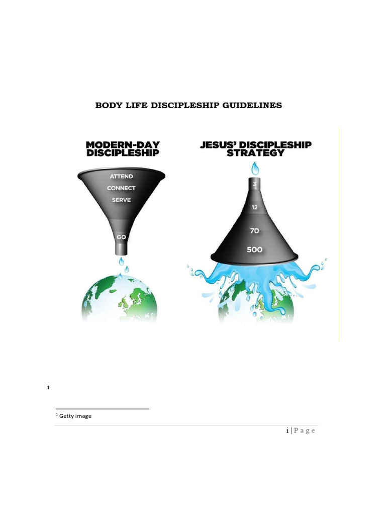 Body Life Discipleship Guidelines | PDF | Disciple (Christianity) | Jesus
