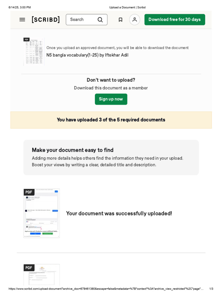 Upload A Document - Scribd | PDF | Scribd