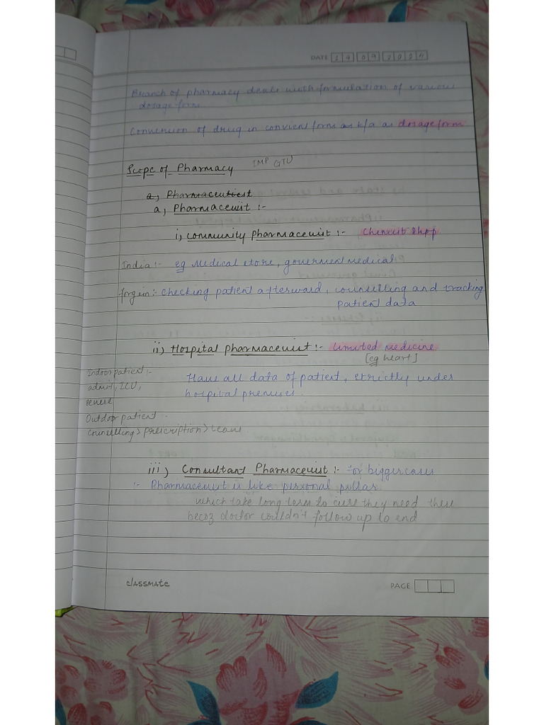 Pharmaceutics Notes | PDF