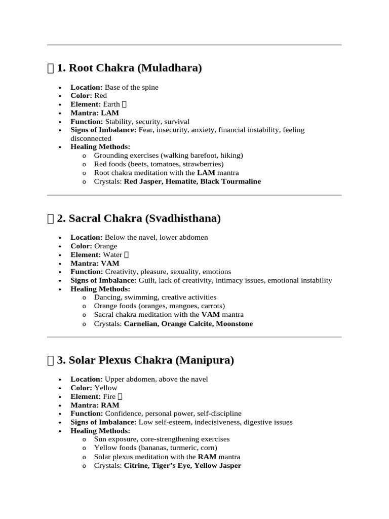 Chakra Healing: Mantras & Balance | PDF | Mantra | Chakra