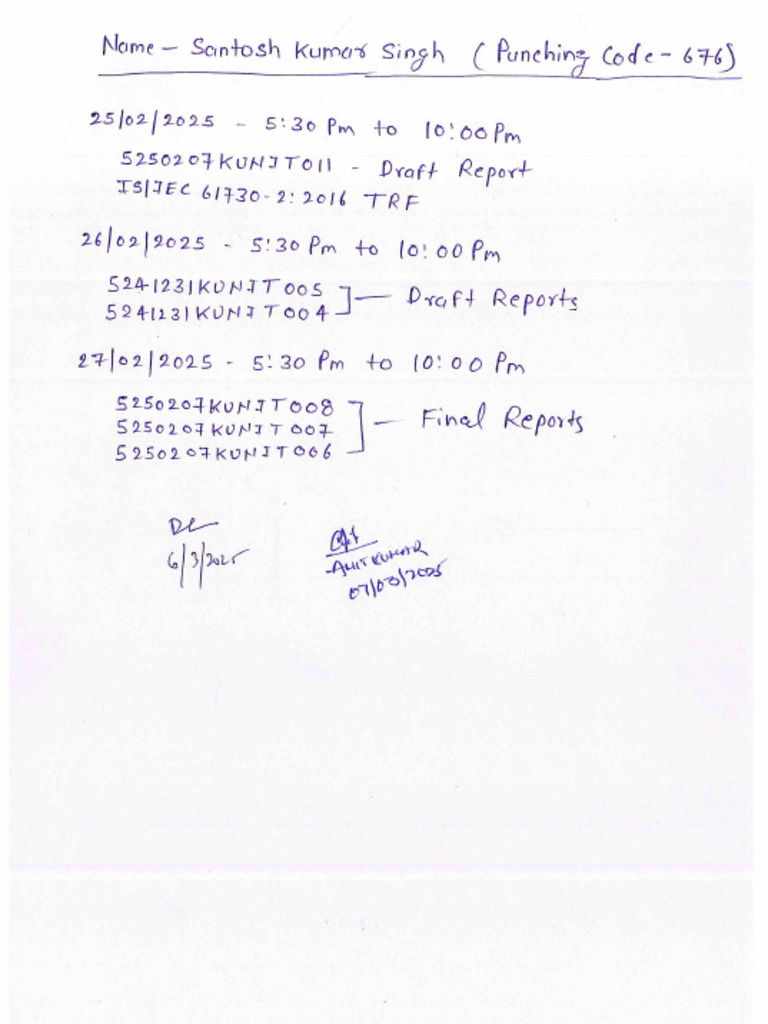 Santosh Kumar Singh Code 676 | PDF