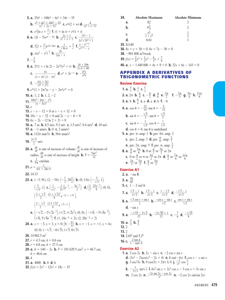 Advanced Functions and Introductory Calculus (1) 1 498 496 | PDF ...