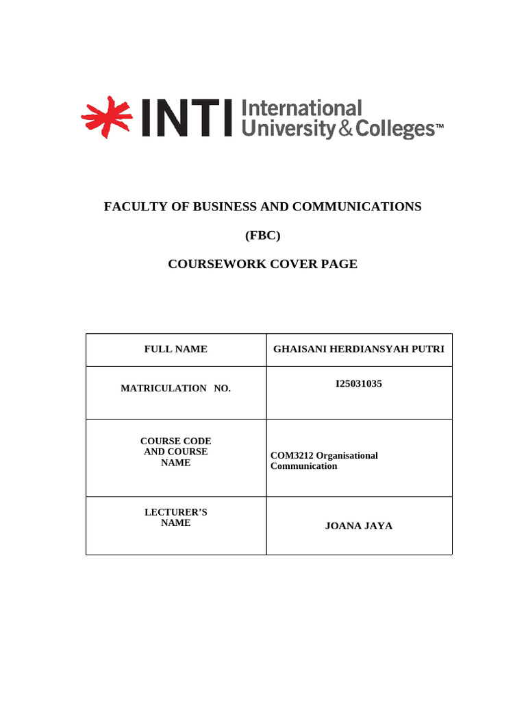 Individual Assignment Organitasional Communication | PDF | Qr Code ...