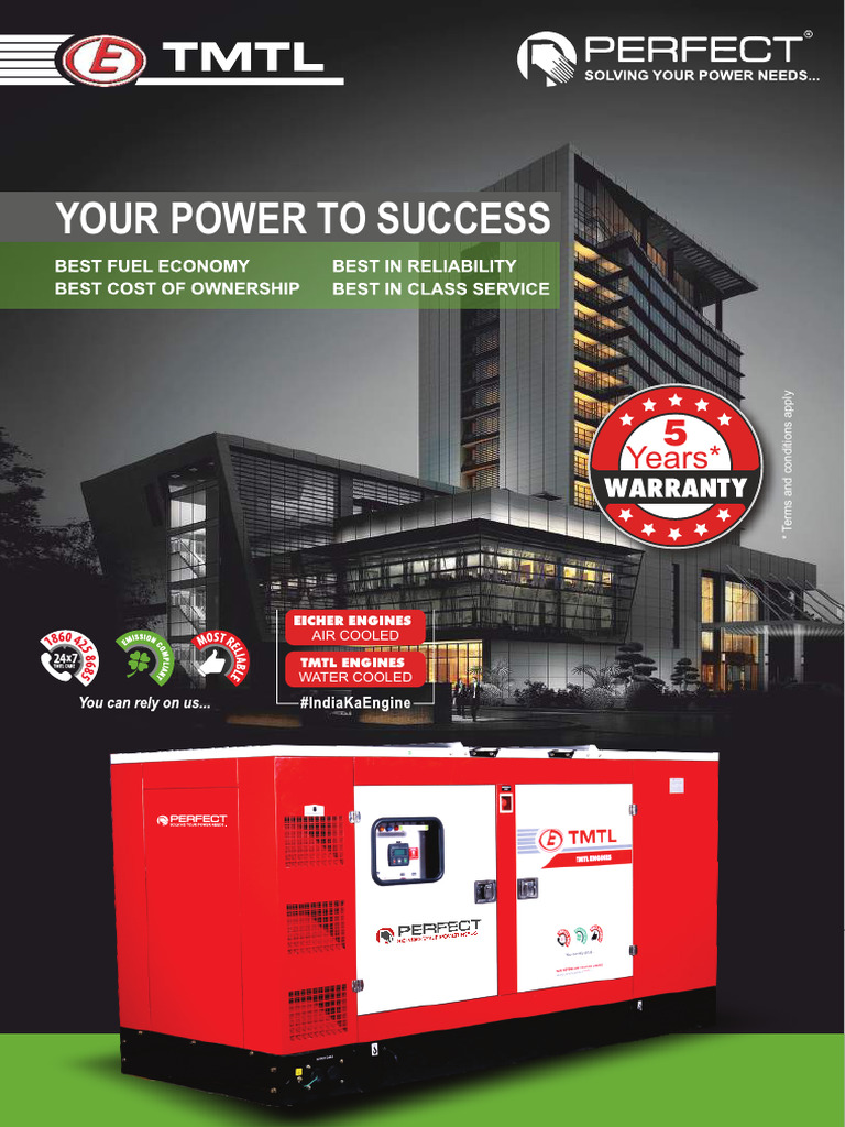 Perfect E-Tmtl 7.5 Kva CPCB IV+ | PDF | Engines | Electricity
