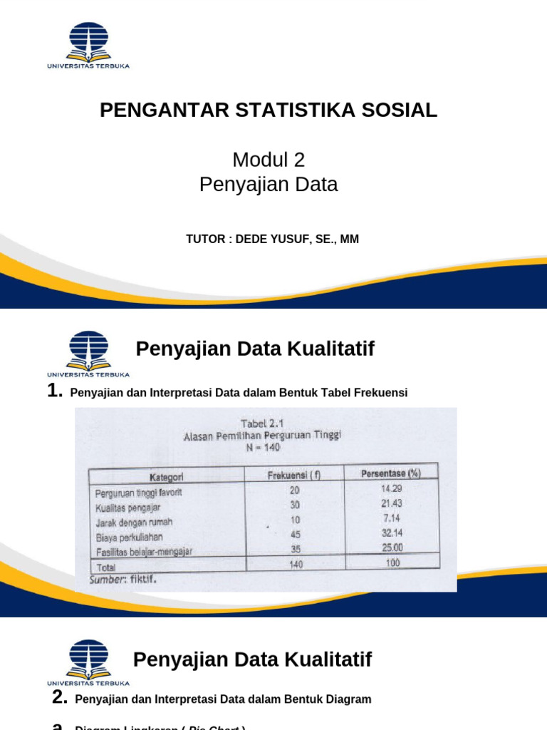 Penyajian Data Kualitatif dan Kuantitatif | PDF