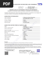 Vehicle Fitness Certificate Form 38 | PDF