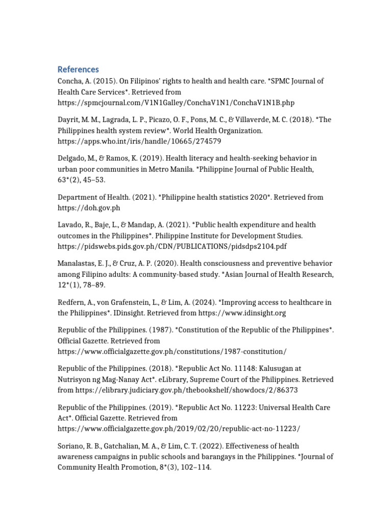 Philippine Health System Insights | PDF