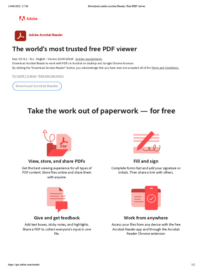 Free Adobe Acrobat Reader Download | PDF | System Software | Software
