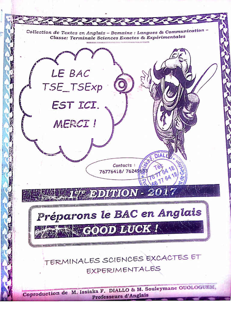 Brochure D'anglais TSE Et TEXP - 240608 - 171359 | PDF