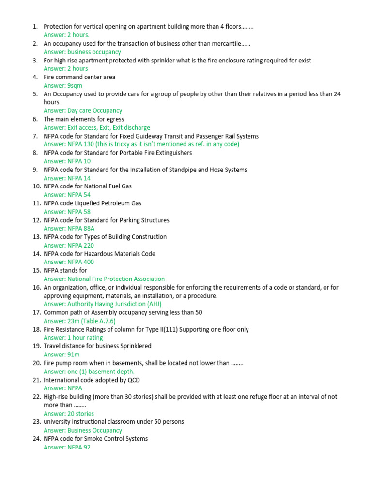 NFPA 88A and Occupancy Classifications | PDF