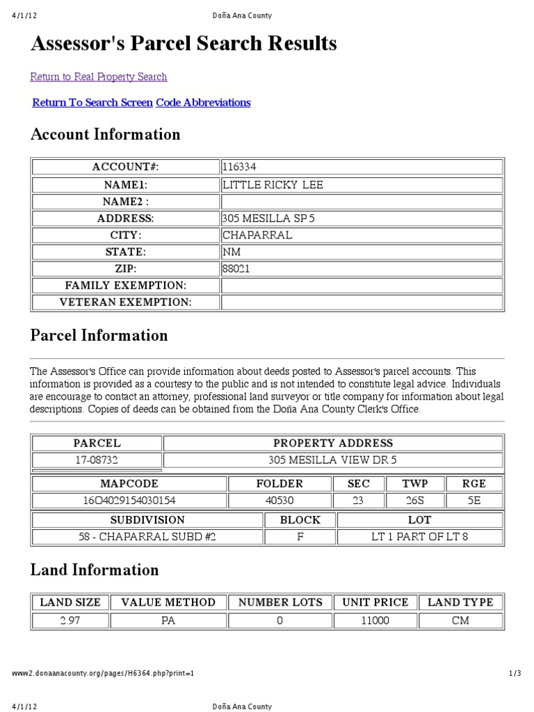5 Mesilla View Part 2 - SP5 Doña Ana County | PDF | Law